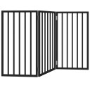  Hundeport Sammenleggbar 3 Paneler Svart 150 cm Poppeltre 352190