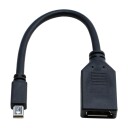 Eletra DisplayPort 1,2 F   Mini Dp M 0,2M kabel svart