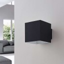 Arcchio Rocco vegglampe, kubeformet, svart