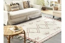 Kenitra Bomullsteppe 160x230 cm - Svart/hvit