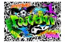 Fototapet Fotball Graffiti 100x70 - Artgeist sp. z o. o.