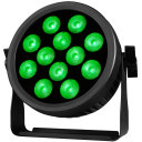 Light4me Cree Alu Quad Par 12 Reflektor Par Belysning Lyseffekt 12X12w Rgbw Smd Led 4In1