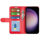 Samsung Galaxy S23 FE Lommebok-deksel med Magnetisk Lukning Rød