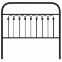  Sengegavl i metall svart 100 cm 8721102645181