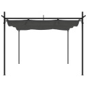 Pergola med uttrekkbar tak antrasitt 295x292x230 cm 360116