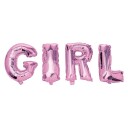 Folie Ballong Rosa 40 cm - Girl