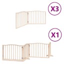 Vidaxl Hundeport Sammenleggbar 10 Paneler 800 cm Poppeltre