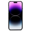 Fierre Shann iPhone 14 Pro Belagt Deksel med Kortholder Grå