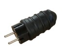 R-Line Støpsel 16A Jord IP54 Sort