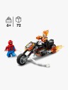 Lego Spider Man Mot Ghost Rider På Motorsykkel 76335 Red One Size