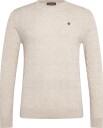 Morris Merino Cable Oneck   OFF WHITE   XS