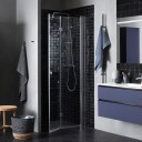 INR Iconic Nordic Rooms Dusjnisje Linc 2 Flex Måltilpasset Stone / - Høyre Klart Glass