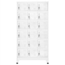 vidaXL Garderobeskap med 18 rom metall 90x40x180 cm