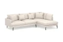 Menard 4 seters Høyrevendt Dyp L formet Sjeselongsofa i Stoff   Beige