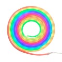 Neon LED stripe med RGB lys og fjernkontroll 5m