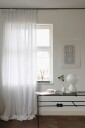 Mimou   Gardin Lyx Hotellvoile dobbel bredde   Hvit