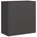  Plantekasse svart 80x40x80 cm kaldvalset stål