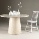 Venture Design Lanzo spisebord Whitewash 120 cm Hvit