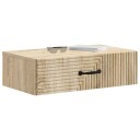 vidaXL Vegghengt Sidebord Sonoma eik 59 x 34,5 x 17 cm Konstruert tre