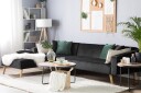 Vadso Hjørnesofa 303 cm   Svart