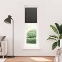  plisségardin sort 60x200 cm Stoff Bredde 59,4 Polyester