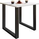 XonaU spisebord 80x50cm hvit, svart.