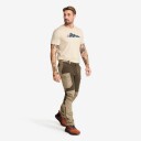 RevolutionRace Rambler Lightweight Zip off Pants Herre Mud/Brindle Størrelse:S   Turbukse & Fritidsbukse