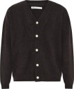 Knowledge Cotton Apparel Soufflé Yarn Cardigan   CHOCOLATE TORTE   L