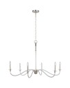 Hanover Large Chandelier Nickel