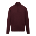 Tommi Half zip Fudge L Lambswool half zip sweater