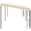 vidaXL Veggmontert paviljong 6x3x2,5 m kremhvit