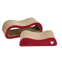 Little&Bigger Calico Klorebrett 2-i-1 Wavy Burgunder