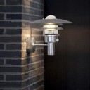 Nordlux Lønstrup 32 vegglampe utendørs E27 IP44 m/sensor - Galvanisert stål