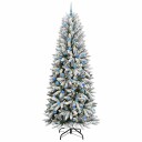  Kunstig juletre Hvit 93 x 93 x 240 cm PVC plast stål og PE