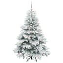  Kunstig juletre med 150 LED med stativ grønn 150 cm PE og PVC