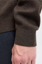 Jack & Jones   Genser jprBlamilano Stitch Knit Half Zip S   Brun