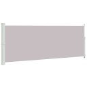 vidaXL Uttrekkbar sidemarkise 180x500 cm grå