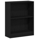 Bokhylle Svart 60x24x76 cm Konstruert tre
