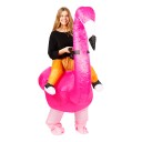 Catsson Oppblåsbar Ridende Flamingo Kostyme One size PK04206