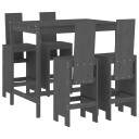  Hagebarsett 5 deler grå heltre furu 3157777