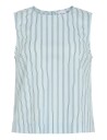 Vila Vivalencia O Neck S/L Short Top/2 Blue 34