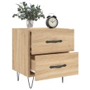 vidaXL Nattbord 2 stk sonoma eik 40x35x47,5 cm konstruert tre