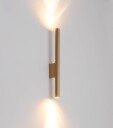 Euluna Laser vegglampe gullfarget metall 40 cm høy G9