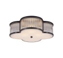 Basil 17" plafond Gun Metal/klarglas