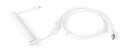 DUTZO Coiled Aviator Micro-USB B cable - White - Upgrade Accessories - Hvit