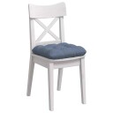  Seteputer 4 pcs Blå 40 x 40 cm Corduroy stoff