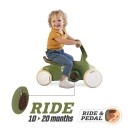 BERG Toys Berg Go² Retro Grønn Tråbil For 10 Til 30 Mnd.