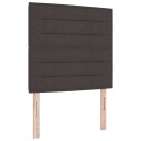  LED Hodegavl Linjer Design Mørkebrun 90 cm Stoff