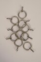 Hasta   Gardinring 10 stk/frp   Messing
