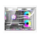 Darkflash B275 PRO Kabinett 6 Fans hvit B275 PRO WHT +6F